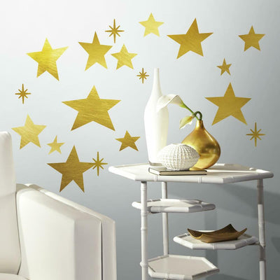 Star Peel and Stick Wall Decals | Removable Repositionable Stickers | Easy Damage-Free Wall Art for Kids Bedroom Nursery Playroom