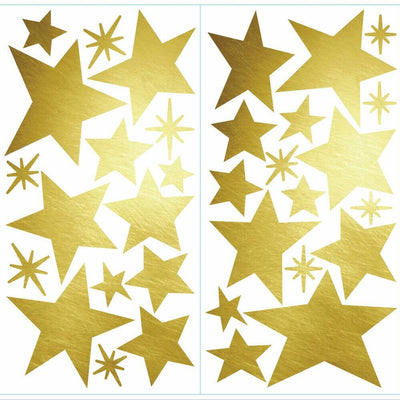 Star Peel and Stick Wall Decals | Removable Repositionable Stickers | Easy Damage-Free Wall Art for Kids Bedroom Nursery Playroom