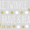 Twinkle Twinkle Little Star Quote Peel and Stick Wall Decals | Removable Repositionable Stickers | Easy Damage-Free Wall Art for Kids Bedroom Nursery Playroom