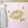 Xoxo Lips Peel and Stick Wall Decals | Removable Repositionable Stickers | Easy Damage-Free Wall Art for Kids Bedroom Nursery Playroom