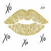 Xoxo Lips Peel and Stick Wall Decals | Removable Repositionable Stickers | Easy Damage-Free Wall Art for Kids Bedroom Nursery Playroom