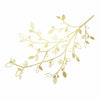 Gold Branch Peel and Stick Wall Decals | Removable Repositionable Stickers | Easy Damage-Free Wall Art for Kids Bedroom Nursery Playroom