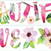Beautiful Love Watercolor Quote Peel and Stick Wall Decals | Removable Repositionable Stickers | Easy Damage-Free Wall Art for Kids Bedroom Nursery Playroom