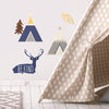 Adventure Awaits Animal Peel and Stick Wall Decals | Removable Repositionable Stickers | Easy Damage-Free Wall Art for Kids Bedroom Nursery Playroom