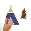 Adventure Awaits Animal Peel and Stick Wall Decals | Removable Repositionable Stickers | Easy Damage-Free Wall Art for Kids Bedroom Nursery Playroom