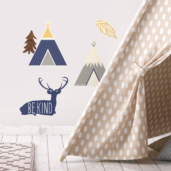 Adventure Awaits Animal Peel and Stick Wall Decals | Removable Repositionable Stickers | Easy Damage-Free Wall Art for Kids Bedroom Nursery Playroom