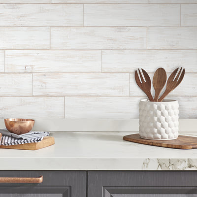Shiplap Wood Plank Peel and Stick Wall Decals | Removable Repositionable Stickers | Easy Damage-Free Wall Art for Kids Bedroom Nursery Playroom