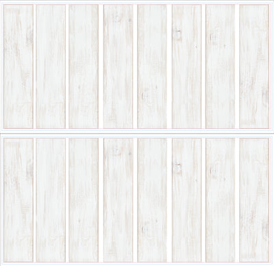 Shiplap Wood Plank Peel and Stick Wall Decals | Removable Repositionable Stickers | Easy Damage-Free Wall Art for Kids Bedroom Nursery Playroom