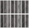 Distressed Barn Wood Plank Black Peel and Stick Wall Decals | Removable Repositionable Stickers | Easy Damage-Free Wall Art for Kids Bedroom Nursery Playroom