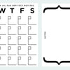 Calendar Peel and Stick Dry Erase Wall Decals | Removable Writable Reusable Surface | Easy Apply Damage-Free Decor for Home Office Kids Room