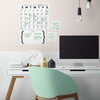 Calendar Peel and Stick Dry Erase Wall Decals | Removable Writable Reusable Surface | Easy Apply Damage-Free Decor for Home Office Kids Room