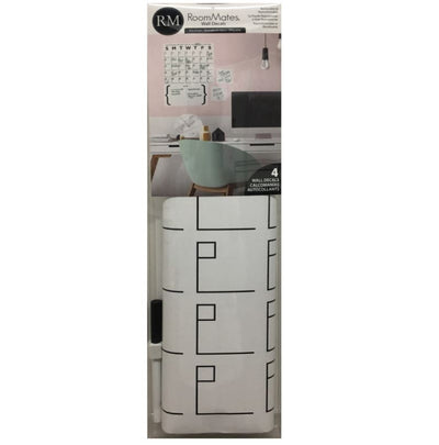 Calendar Peel and Stick Dry Erase Wall Decals | Removable Writable Reusable Surface | Easy Apply Damage-Free Decor for Home Office Kids Room