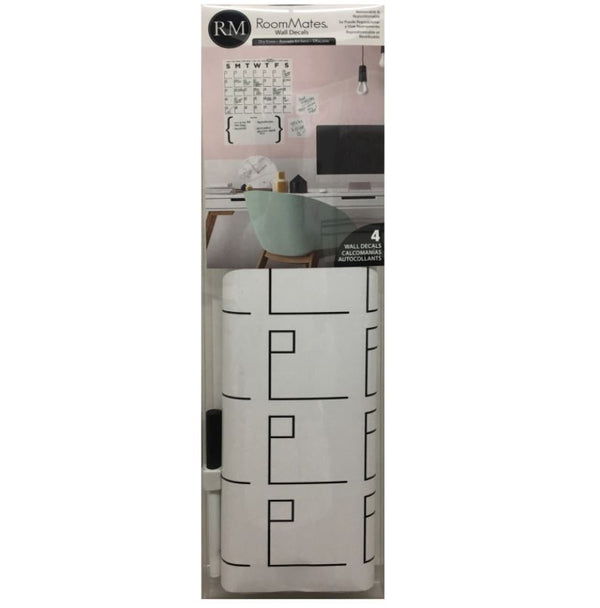 Calendar Peel and Stick Dry Erase Wall Decals | Removable Writable Reusable Surface | Easy Apply Damage-Free Decor for Home Office Kids Room