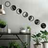 Phases Of The Moon Chalk Peel and Stick Wall Decals | 15 Decals | Removable Repositionable Stickers | Easy Damage-Free Wall Art for Kids Bedroom Nursery Playroom