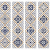 Mexican Tiles Peel and Stick Wall Decals | 16 Decals | Removable Repositionable Stickers | Easy Damage-Free Wall Art for Kids Bedroom Nursery Playroom