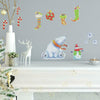 Polar Christmas Peel and Stick Wall Decals | 27 Decals | Removable Repositionable Stickers | Easy Damage-Free Wall Art for Kids Bedroom Nursery Playroom