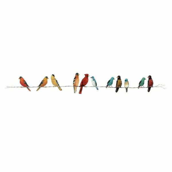Song Birds Peel and Stick Wall Decals | Removable Repositionable Stickers | Easy Damage-Free Wall Art for Kids Bedroom Nursery Playroom