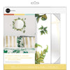 Fern Peel and Stick Wall Mirror Decals | Removable Shatter-Resistant Mirror Stickers | Easy Apply Damage-Free Decor for Bedroom Living Room