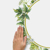 Fern Peel and Stick Wall Mirror Decals | Removable Shatter-Resistant Mirror Stickers | Easy Apply Damage-Free Decor for Bedroom Living Room