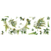 Fern Peel and Stick Wall Mirror Decals | Removable Shatter-Resistant Mirror Stickers | Easy Apply Damage-Free Decor for Bedroom Living Room
