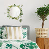 Fern Peel and Stick Wall Mirror Decals | Removable Shatter-Resistant Mirror Stickers | Easy Apply Damage-Free Decor for Bedroom Living Room
