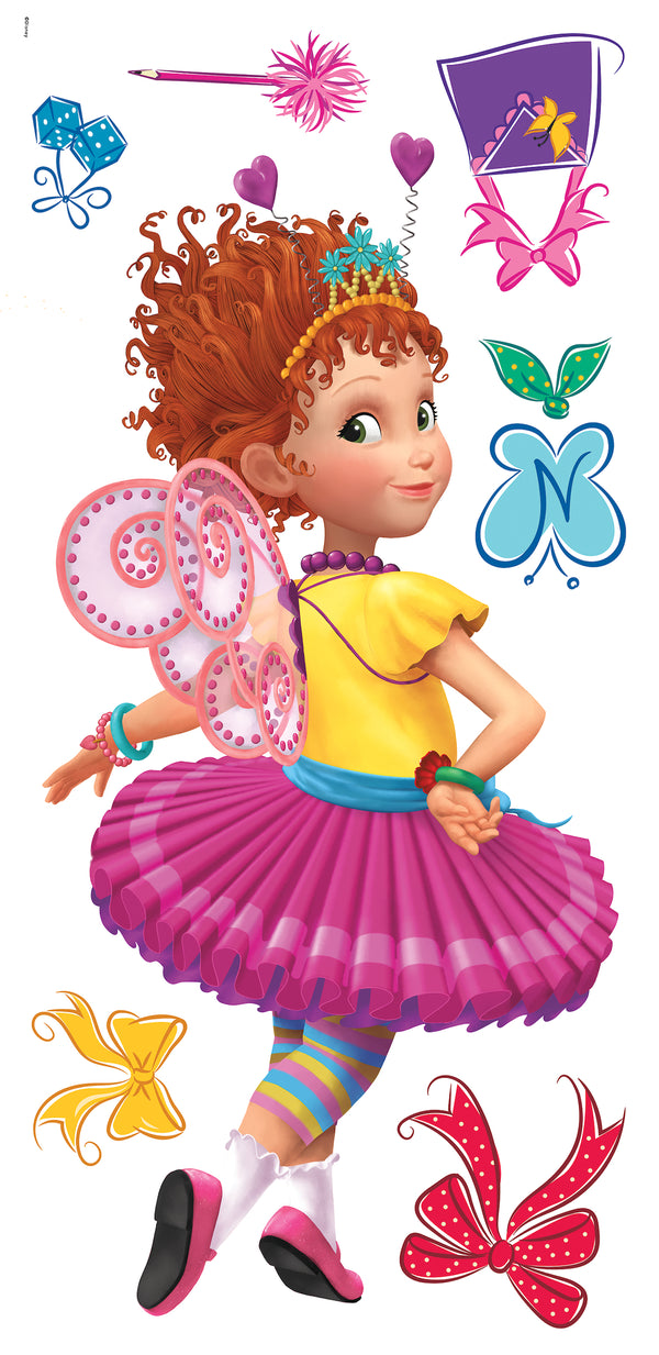 Fancy Nancy Peel and Stick Wall Decals | 8 Decals | Removable Repositionable Stickers | Easy Damage-Free Wall Art for Kids Bedroom Nursery Playroom