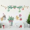 Christmas Peel and Stick Wall Decals | Removable Repositionable Stickers | Easy Damage-Free Wall Art for Kids Bedroom Nursery Playroom