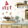 Christmas Peel and Stick Wall Decals | Removable Repositionable Stickers | Easy Damage-Free Wall Art for Kids Bedroom Nursery Playroom