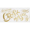 Merry Christmas Quote Peel and Stick Wall Decals | 20 Decals | Removable Repositionable Stickers | Easy Damage-Free Wall Art for Kids Bedroom Nursery Playroom