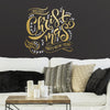 Merry Christmas Quote Peel and Stick Wall Decals | 20 Decals | Removable Repositionable Stickers | Easy Damage-Free Wall Art for Kids Bedroom Nursery Playroom