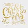Merry Christmas Quote Peel and Stick Wall Decals | 20 Decals | Removable Repositionable Stickers | Easy Damage-Free Wall Art for Kids Bedroom Nursery Playroom