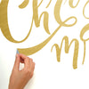 Merry Christmas Quote Peel and Stick Wall Decals | 20 Decals | Removable Repositionable Stickers | Easy Damage-Free Wall Art for Kids Bedroom Nursery Playroom