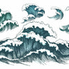 Great Wave Peel and Stick Wall Decals | 5 Decals | Removable Repositionable Stickers | Easy Damage-Free Wall Art for Kids Bedroom Nursery Playroom