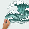 Great Wave Peel and Stick Wall Decals | 5 Decals | Removable Repositionable Stickers | Easy Damage-Free Wall Art for Kids Bedroom Nursery Playroom