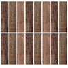 Brown Barn Wood Plank Peel and Stick Wall Decals | Removable Repositionable Stickers | Easy Damage-Free Wall Art for Kids Bedroom Nursery Playroom