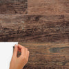 Brown Barn Wood Plank Peel and Stick Wall Decals | Removable Repositionable Stickers | Easy Damage-Free Wall Art for Kids Bedroom Nursery Playroom