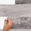 Gray Barn Wood Plank Peel and Stick Wall Decals | Removable Repositionable Stickers | Easy Damage-Free Wall Art for Kids Bedroom Nursery Playroom