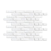 White Brick Peel and Stick Wall Decals | Removable Repositionable Stickers | Easy Damage-Free Wall Art for Kids Bedroom Nursery Playroom