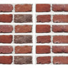 Red Brick Peel and Stick Wall Decals | Removable Repositionable Stickers | Easy Damage-Free Wall Art for Kids Bedroom Nursery Playroom