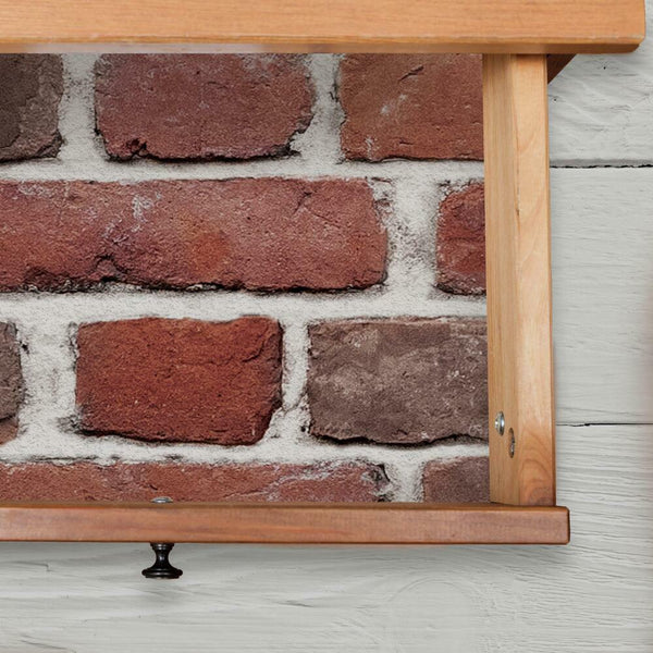 Red Brick Peel and Stick Wall Decals | Removable Repositionable Stickers | Easy Damage-Free Wall Art for Kids Bedroom Nursery Playroom