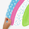 Pattern Rainbow Peel and Stick Wall Decals | Removable Repositionable Stickers | Easy Damage-Free Wall Art for Kids Bedroom Nursery Playroom