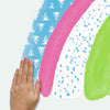 Pattern Rainbow Peel and Stick Wall Decals | Removable Repositionable Stickers | Easy Damage-Free Wall Art for Kids Bedroom Nursery Playroom