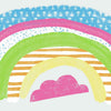 Pattern Rainbow Peel and Stick Wall Decals | Removable Repositionable Stickers | Easy Damage-Free Wall Art for Kids Bedroom Nursery Playroom