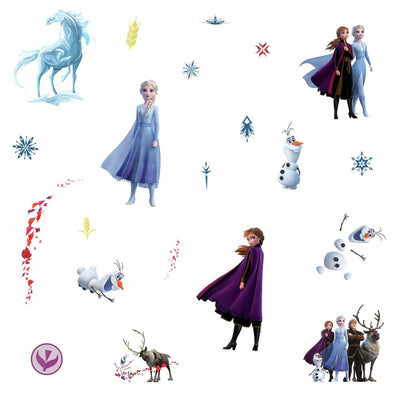 Frozen 2 Peel and Stick Wall Decals | Removable Repositionable Stickers | Easy Damage-Free Wall Art for Kids Bedroom Nursery Playroom