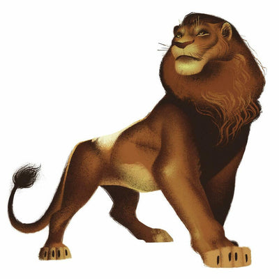 The Lion King Simba Peel and Stick Wall Decals | Removable Repositionable Stickers | Easy Damage-Free Wall Art for Kids Bedroom Nursery Playroom