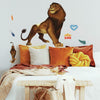 The Lion King Simba Peel and Stick Wall Decals | Removable Repositionable Stickers | Easy Damage-Free Wall Art for Kids Bedroom Nursery Playroom