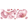 Floral Peel and Stick Wall Mirror Decals | Removable Shatter-Resistant Mirror Stickers | Easy Apply Damage-Free Decor for Bedroom Living Room