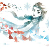 Frozen 2 Watercolor Elsa Peel and Stick Wall Decals | Removable Repositionable Stickers | Easy Damage-Free Wall Art for Kids Bedroom Nursery Playroom