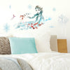 Frozen 2 Watercolor Elsa Peel and Stick Wall Decals | Removable Repositionable Stickers | Easy Damage-Free Wall Art for Kids Bedroom Nursery Playroom