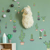 Christmas Cacti Peel and Stick Wall Decals | 27 Decals | Removable Repositionable Stickers | Easy Damage-Free Wall Art for Kids Bedroom Nursery Playroom